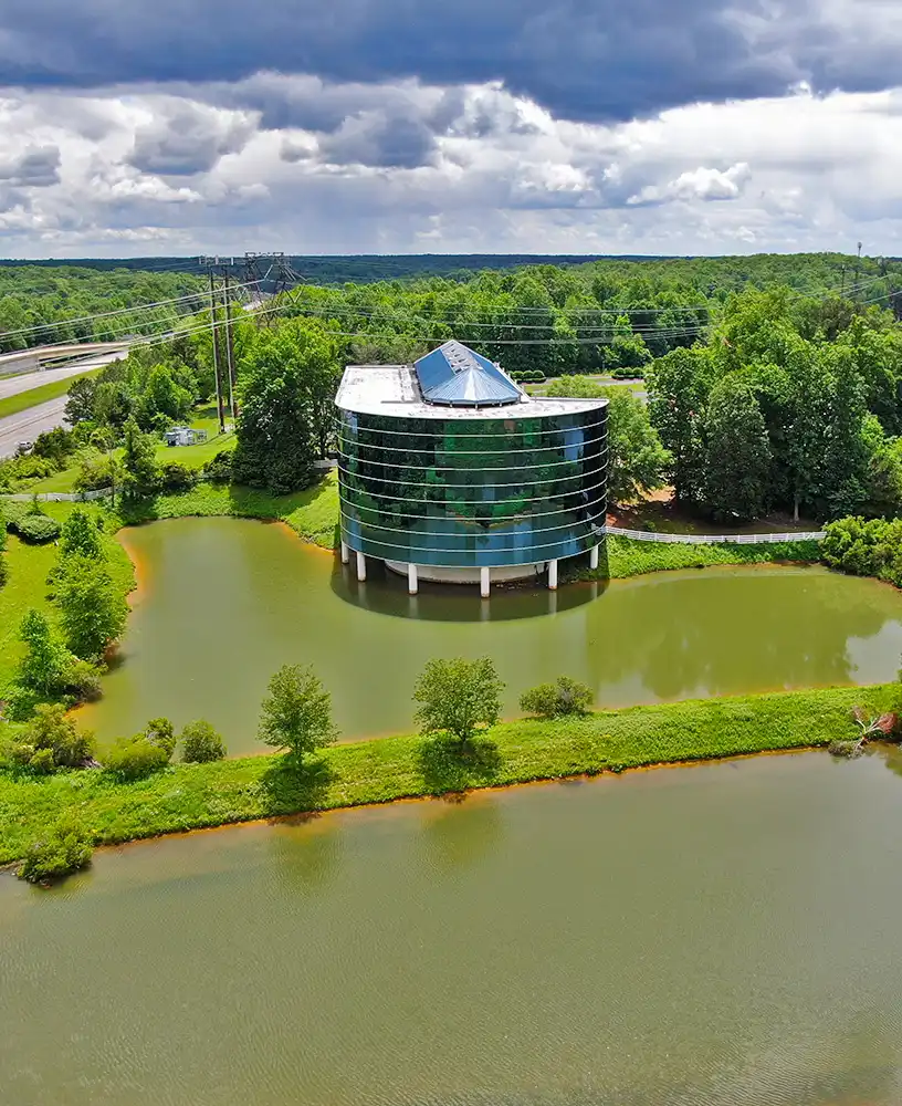 Drone Photo of the Commonwealth Centre building