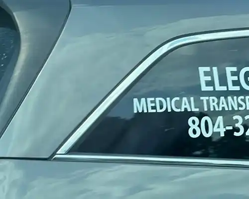 A minivan NEMT on the way to pick up a patient in Midlothian, VA
