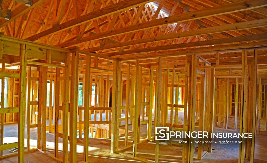 A house being built, Before Drywall in Foxcreek