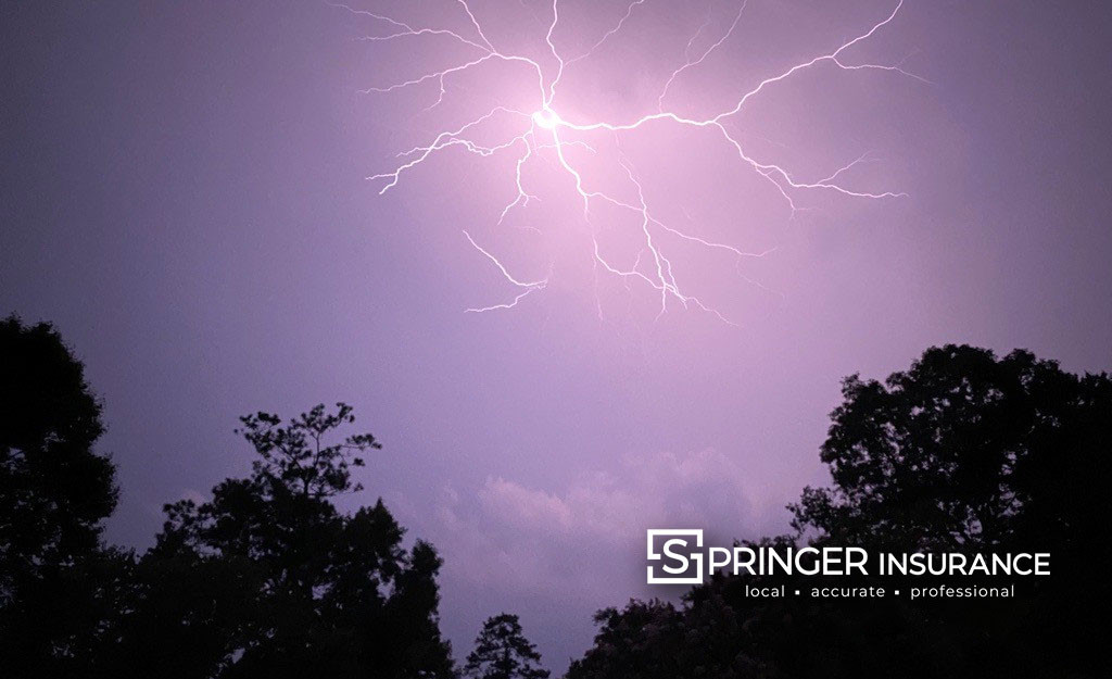 Lighting Explodes above Midlothian Va