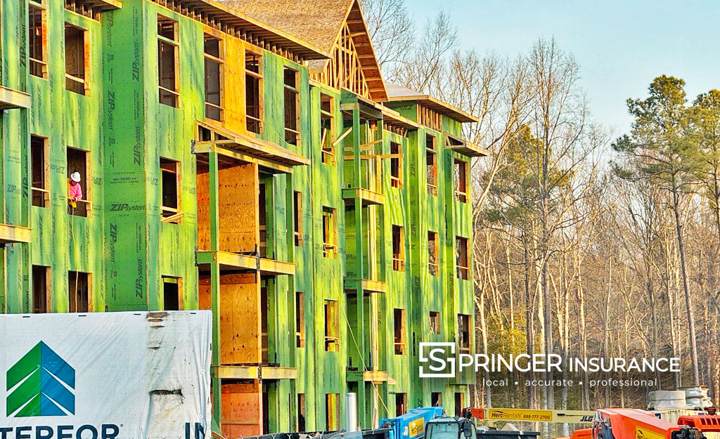 Some new apartments near the Midlothian Walmart